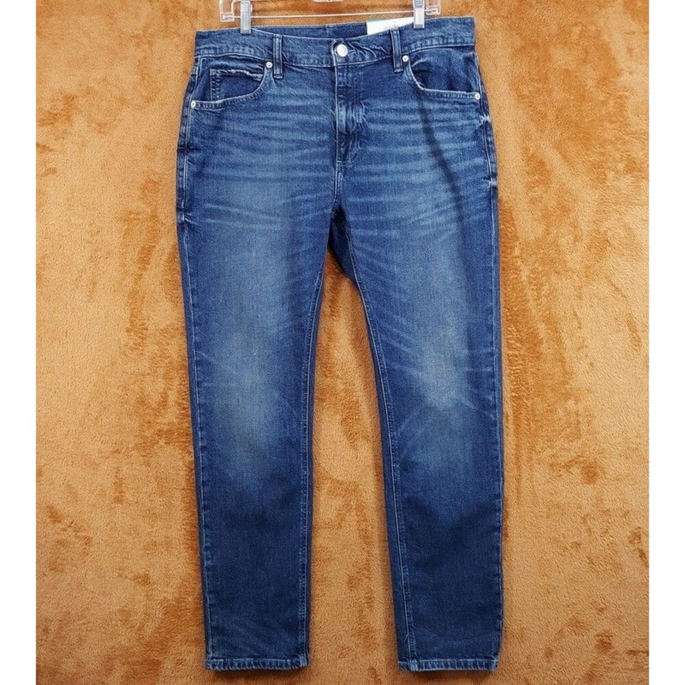 Mode of One Jeans Mens Size 36x32 Blue Medium Wash Slim Fit Stretch